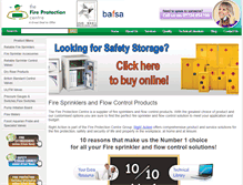 Tablet Screenshot of fireprotectioncentre.com